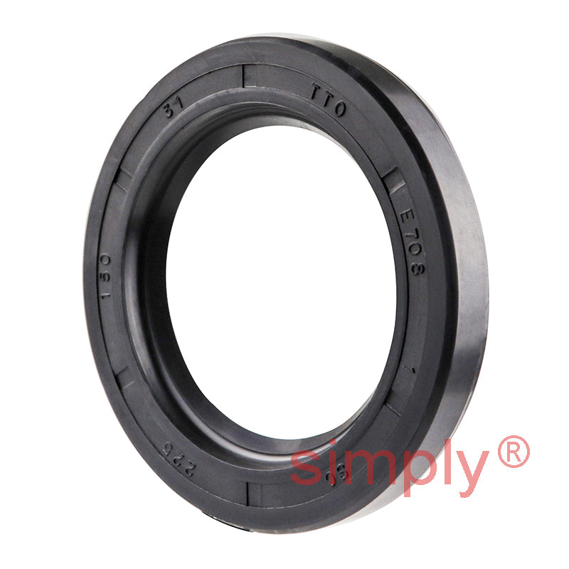 1.5x2.25x0.31 inch Nitrile Rubber Single Lip Rotary Shaft Oil Seal with Garter Spring R21 / SC
