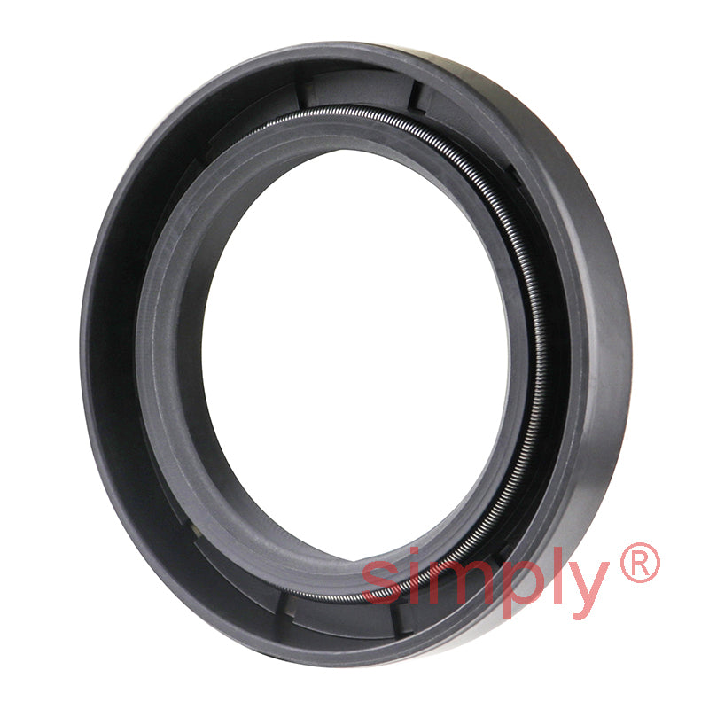 1.62x2.37x0.37 inch Nitrile Rubber Double Lip Rotary Shaft Oil Seal with Garter Spring R23 / TC Style