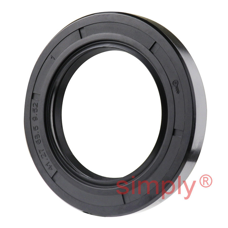 1.62x2.5x0.37 inch Nitrile Rubber Double Lip Rotary Shaft Oil Seal with Garter Spring R23 / TC Style