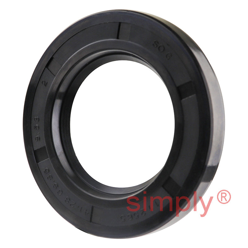 1.62x2.75x0.37 inch Nitrile Rubber Single Lip Rotary Shaft Oil Seal with Garter Spring R21 / SC