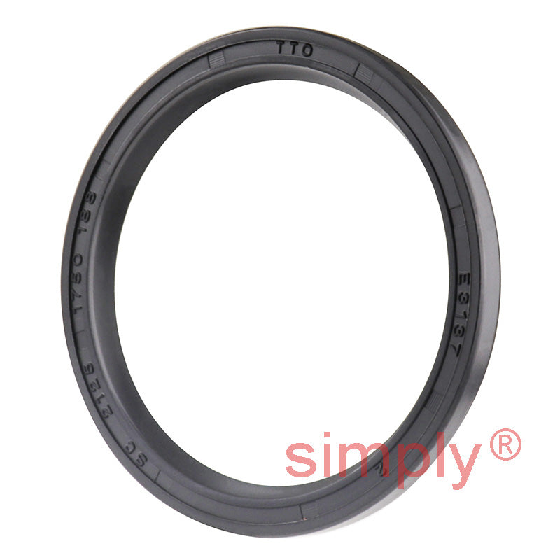 1.75x2.12x0.18 inch Nitrile Rubber Single Lip Rotary Shaft Oil Seal R21 / SC