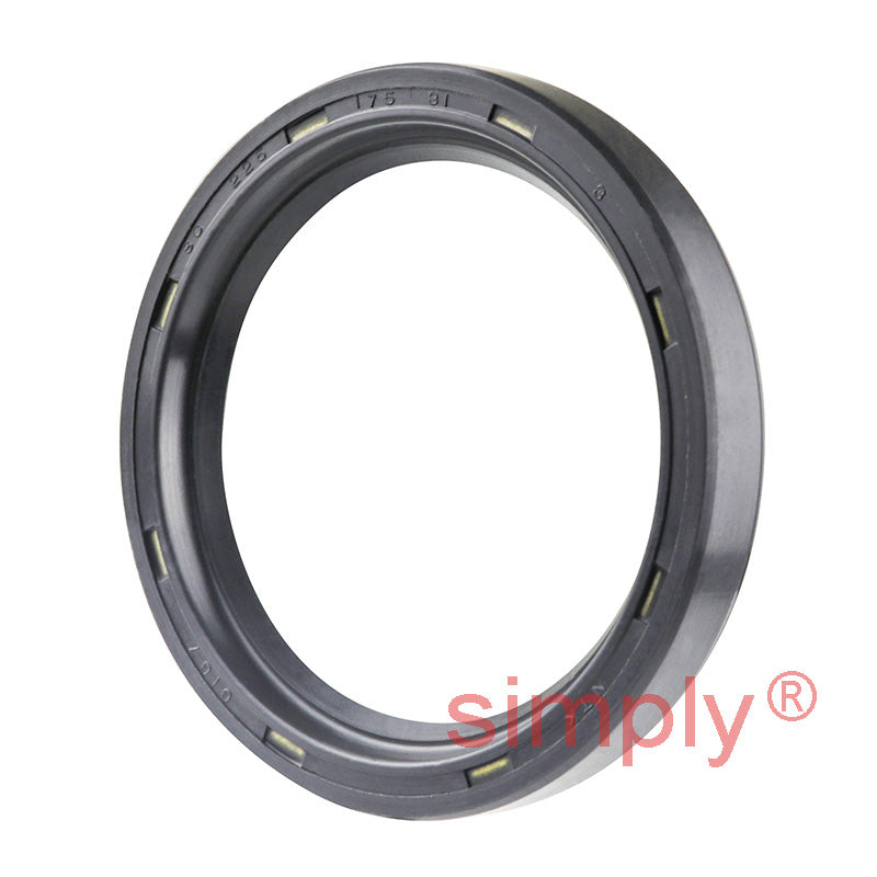 1.75x2.25x0.31 inch Nitrile Rubber Single Lip Rotary Shaft Oil Seal with Garter Spring R21 / SC