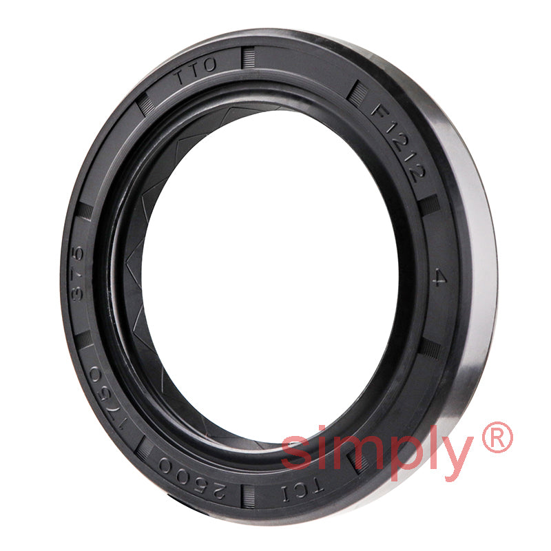 1.75x2.5x0.37 inch Nitrile Rubber Double Lip Rotary Shaft Oil Seal with Garter Spring R23 / TC Style