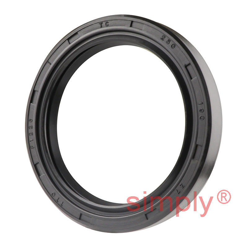 1.9x2.5x0.37 inch Nitrile Rubber Double Lip Rotary Shaft Oil Seal with Garter Spring R23 / TC Style