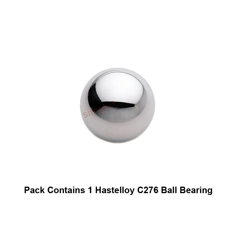 14mm Diameter Hastelloy C276 Ball - Allow 1-2 Days