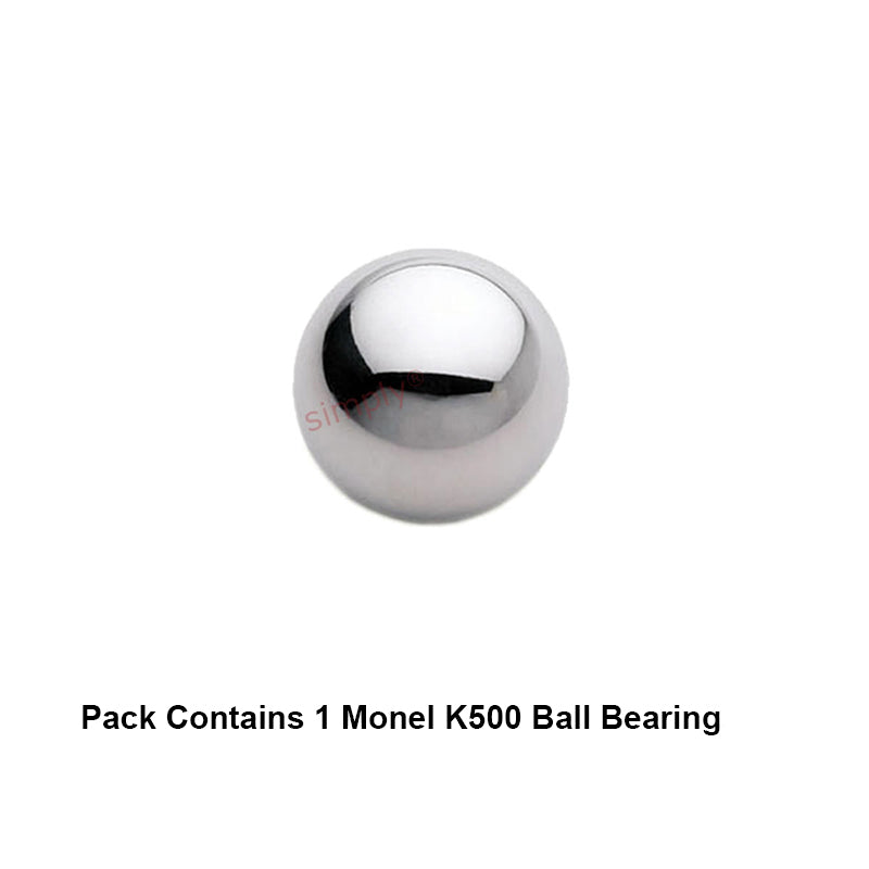 2mm Diameter Monel K500 Ball - Allow 1-2 Days