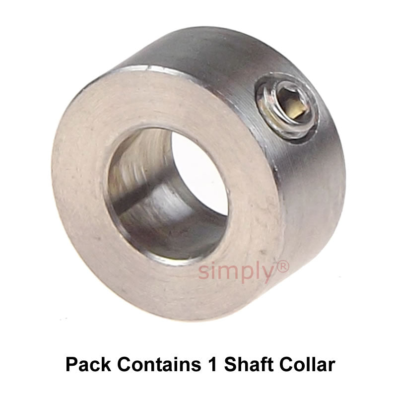CABU15ST Stainless Steel Shaft Collar 15x25x12mm with Set Screw