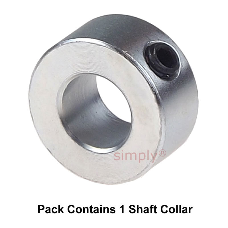 CABU15Z Zinc Plated En8 Steel Shaft Collar 15x25x12mm with Set Screw