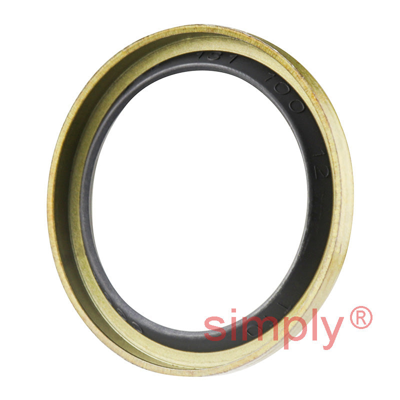 1x1.31x0.12 inch Metal Cased Nitrile Rubber Rotary Shaft Oil Seal Springless Design VB Style