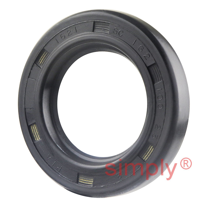 1x1.62x0.25 inch Nitrile Rubber Single Lip Rotary Shaft Oil Seal with Garter Spring R21 / SC