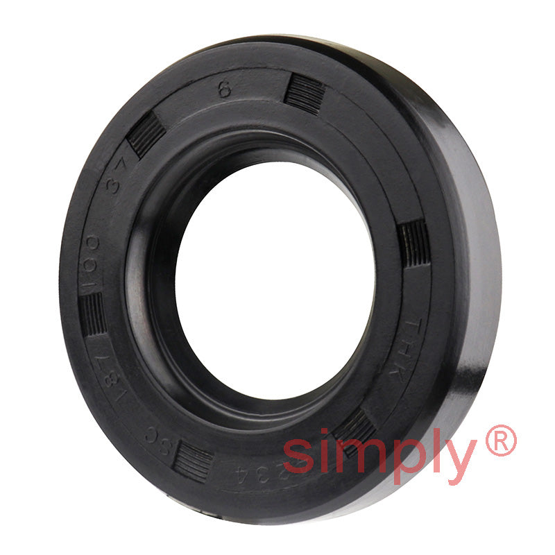 1x1.87x0.37 inch Nitrile Rubber Single Lip Rotary Shaft Oil Seal with Garter Spring R21 / SC