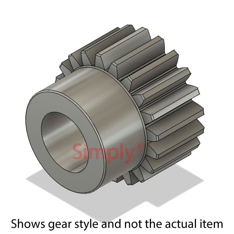 SS25/34B-16 Metric EN8 Spur Gear 34 Tooth 2.5 Mod Pilot Bored 16mm (H8)
