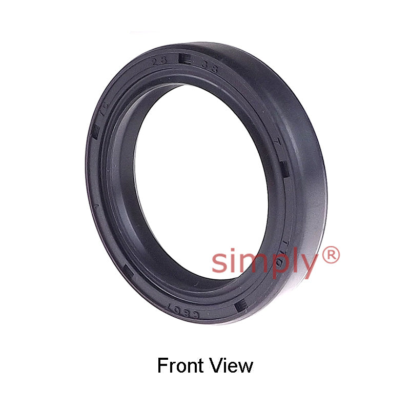 28x38x7mm Nitrile Rubber Double Lip Rotary Shaft Oil Seal with Garter Spring TC / R23