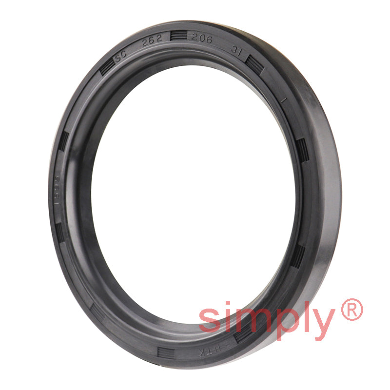 2.06x2.62x0.31 inch Nitrile Rubber Single Lip Rotary Shaft Oil Seal with Garter Spring R21 / SC