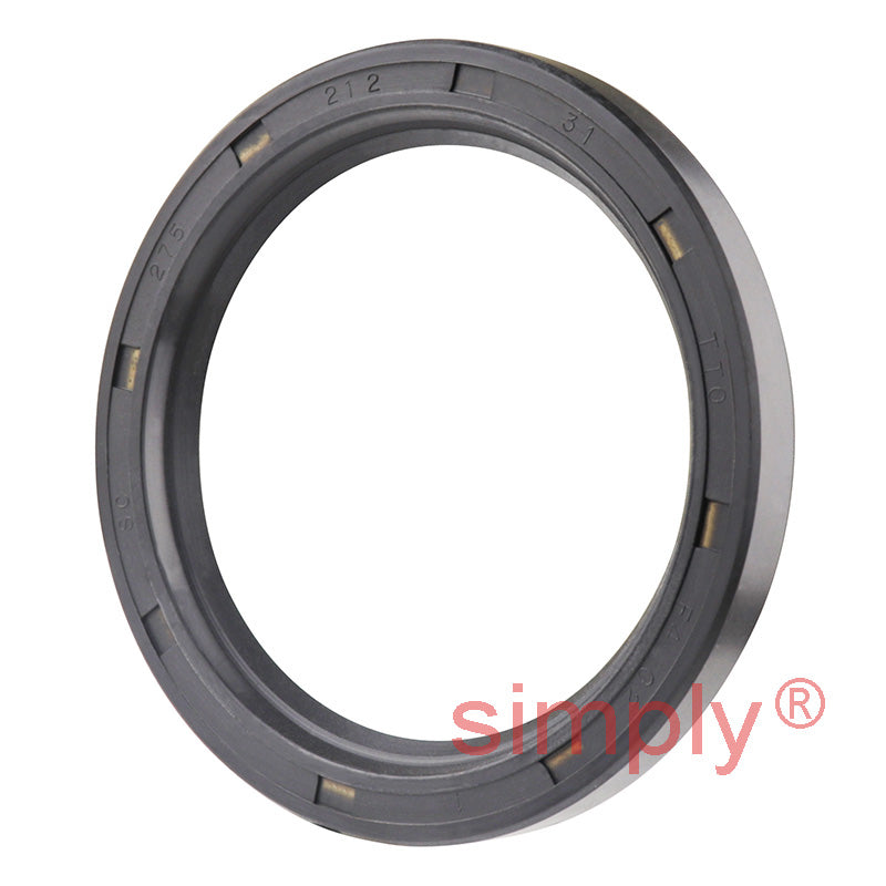 2.12x2.75x0.31 inch Nitrile Rubber Single Lip Rotary Shaft Oil Seal with Garter Spring R21 / SC
