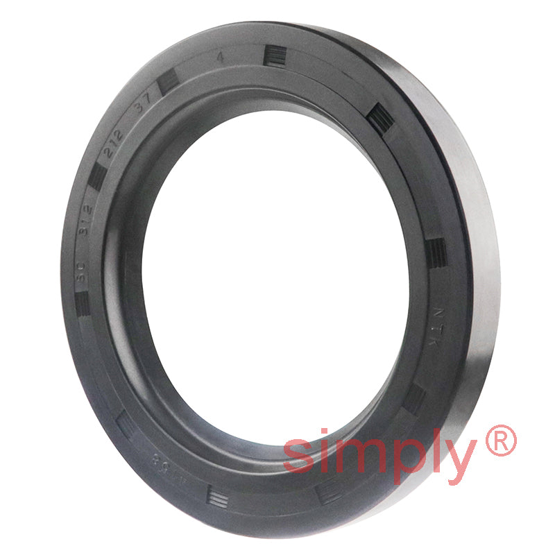 2.12x3.12x0.37 inch Nitrile Rubber Single Lip Rotary Shaft Oil Seal with Garter Spring R21 / SC