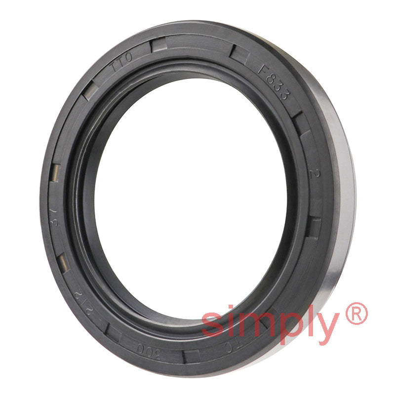 2.12x3x0.37 inch Nitrile Rubber Double Lip Rotary Shaft Oil Seal with Garter Spring R23 / TC Style