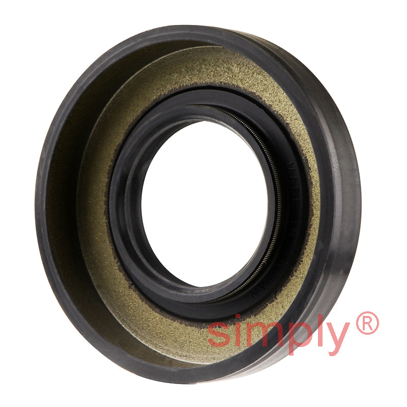 2.18x2.87x0.5 inch Nitrile Rubber Double Lip Rotary Shaft Oil Seal with Garter Spring R23 / TC Style