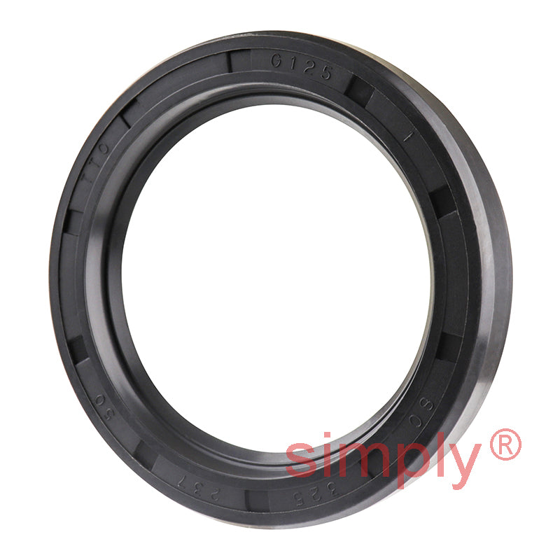 2.37x3.25x0.5 inch Nitrile Rubber Single Lip Rotary Shaft Oil Seal with Garter Spring R21 / SC
