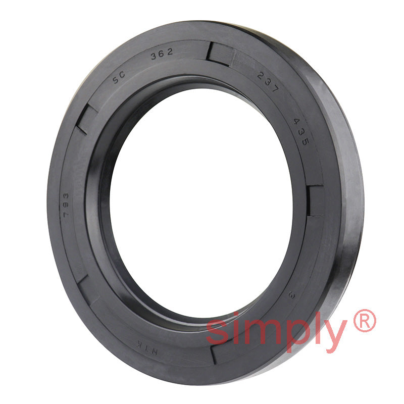 2.37x3.62x0.43 inch Nitrile Rubber Single Lip Rotary Shaft Oil Seal with Garter Spring R21 / SC