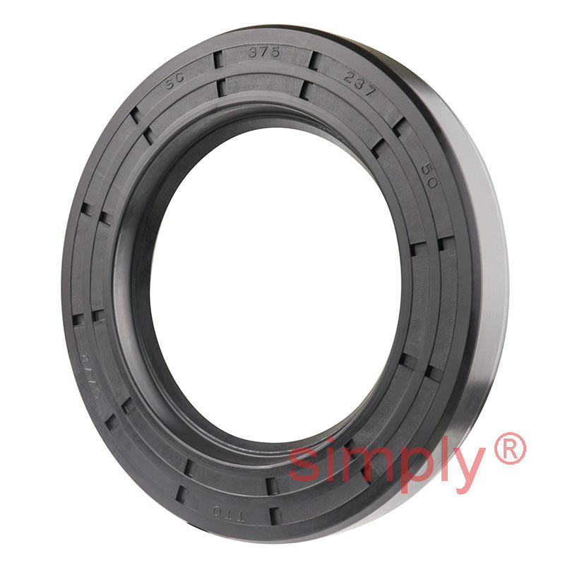 2.37x3.75x0.5 inch Nitrile Rubber Single Lip Rotary Shaft Oil Seal with Garter Spring R21 / SC
