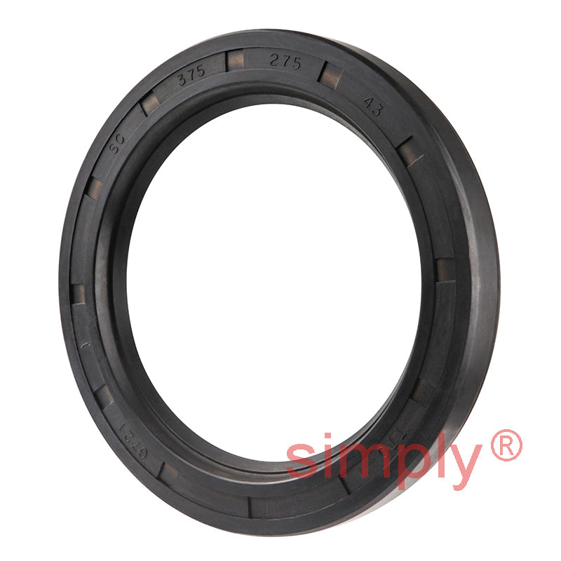 2.75x3.75x0.43 inch Nitrile Rubber Single Lip Rotary Shaft Oil Seal with Garter Spring R21 / SC