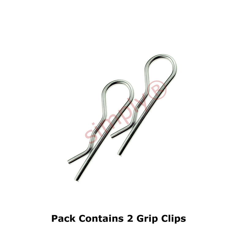 3.6x44mm Bright Zinc Plated Spring Grip Clip
