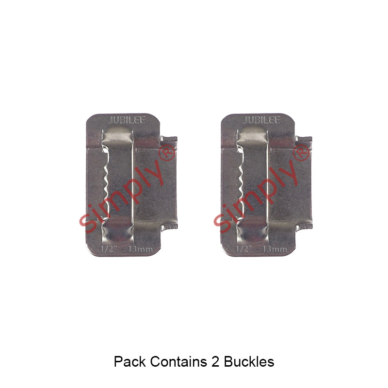 FB13H 304 Stainless Steel Jubilee Flexiband Buckles for 13mm / 1/2 inch Width Jubilee Flexiband