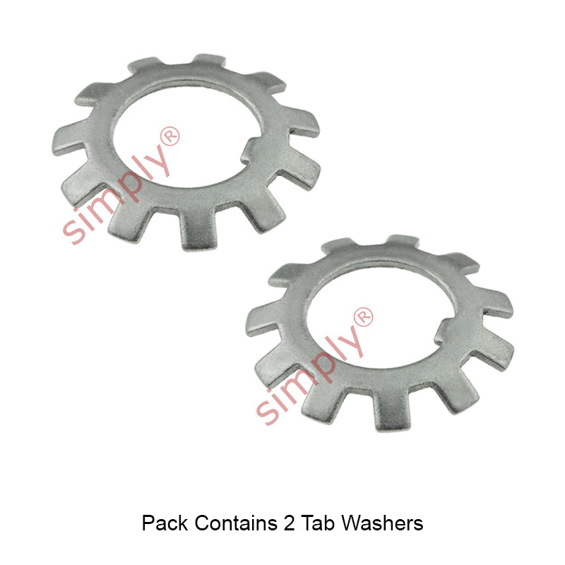 Pack of 2 MB3 Locking Tab Washer 17x32x1mm