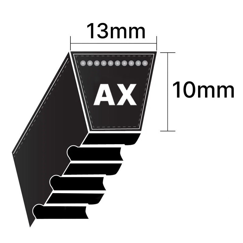 2HAX.55 Major Brand 2 Banded AX-Section Cogged V-Belt