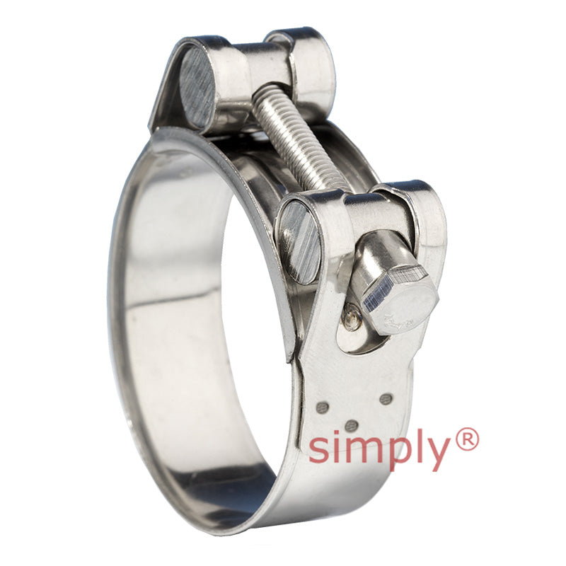 JSC091SS316 316 Stainless Steel (HNSS) Jubilee Superclamp Clip Adjustment Range 86mm - 91mm Band Width 25mm