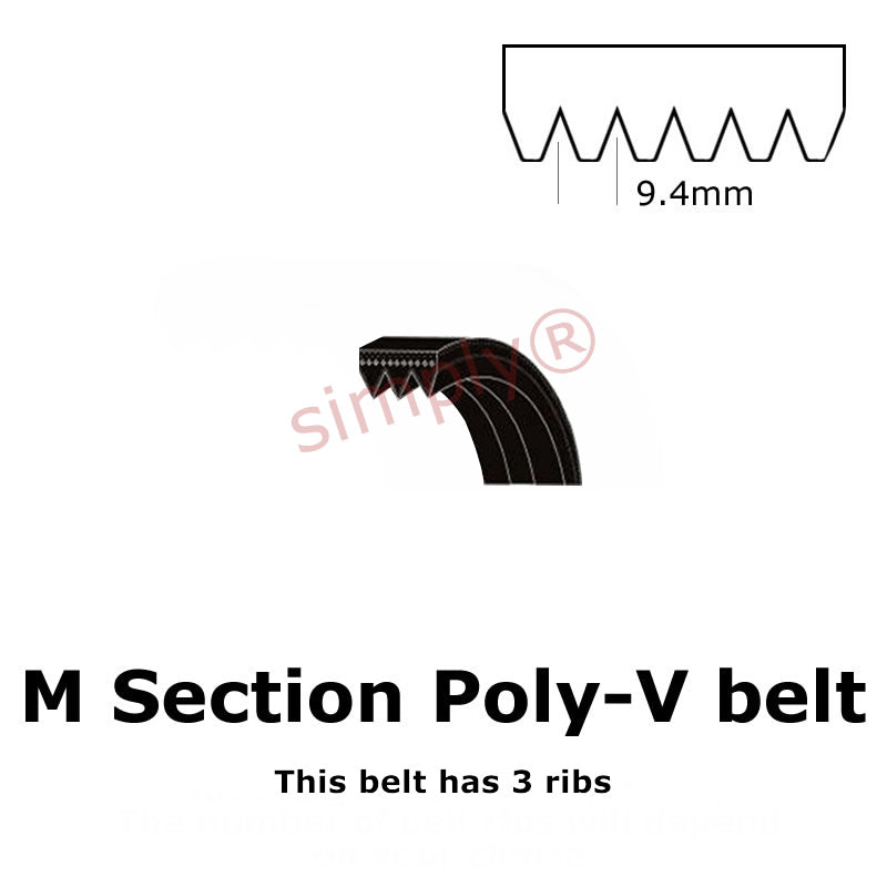 2515PM/990M Pix Poly V Multiple Ribbed Belt 2515mm/99 inch Length with 9 Ribs Allow 2-3 Days