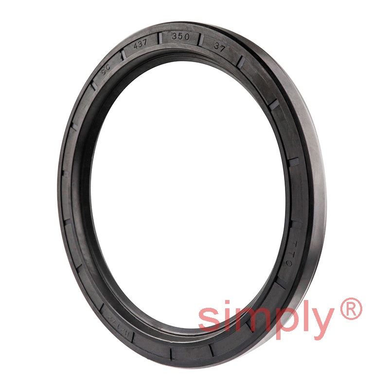 3.5x4.37x0.37 inch Nitrile Rubber Single Lip Rotary Shaft Oil Seal with Garter Spring R21 / SC