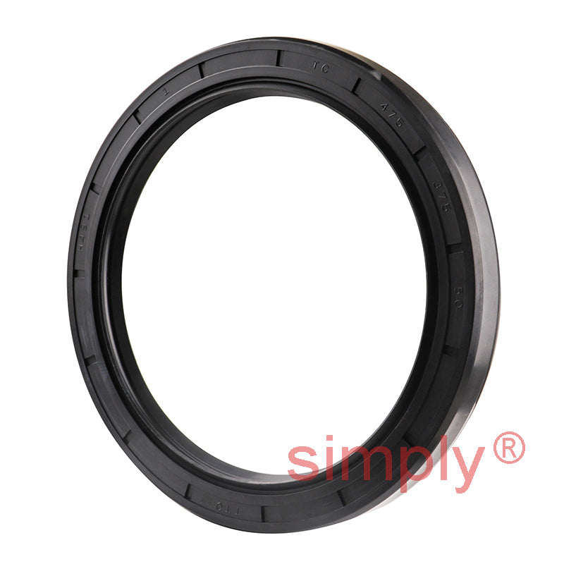 3.75x4.75x0.5 inch Nitrile Rubber Double Lip Rotary Shaft Oil Seal with Garter Spring R23 / TC Style