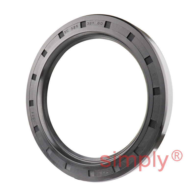 3.87x5.25x0.5 inch Nitrile Rubber Single Lip Rotary Shaft Oil Seal with Garter Spring R21 / SC
