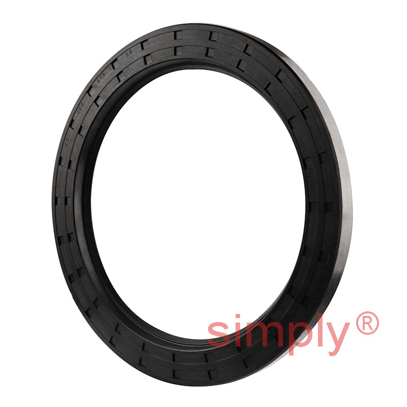 5.75x7.5x0.56 inch Nitrile Rubber Single Lip Rotary Shaft Oil Seal with Garter Spring R21 / SC Style