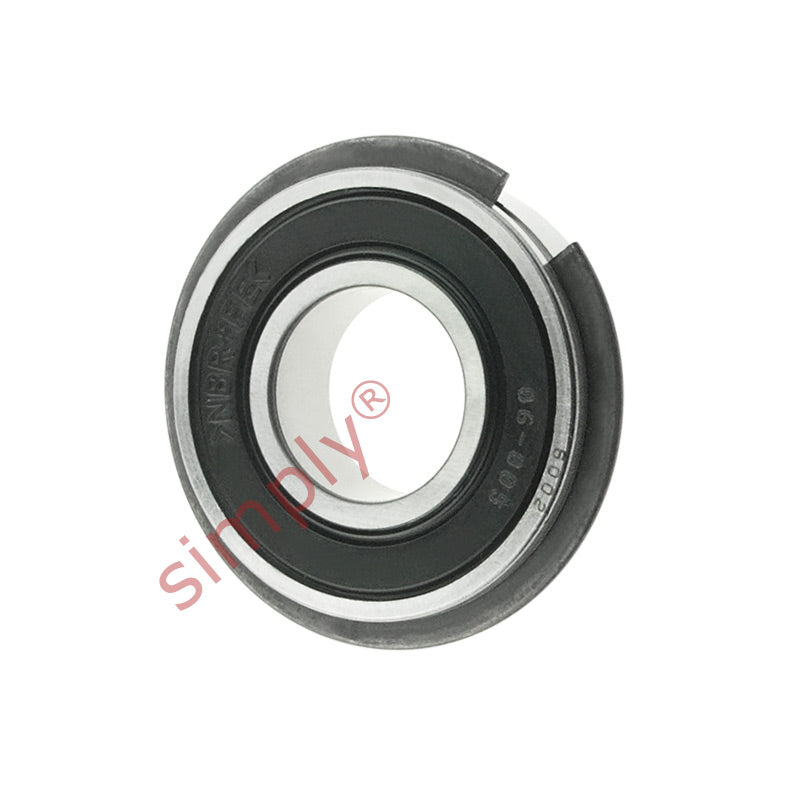 Major Branded 60022RSNR Rubber Sealed Snap Ring Deep Groove Ball Bearing 15x32x9mm 