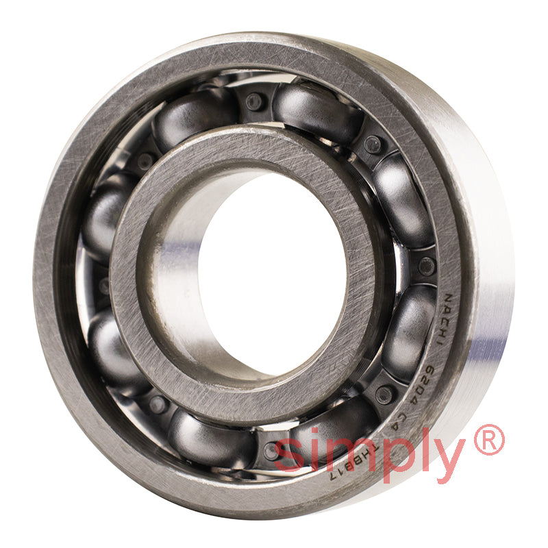 Major Branded 6204C4 Open Deep Groove Ball Bearing 20x47x14mm