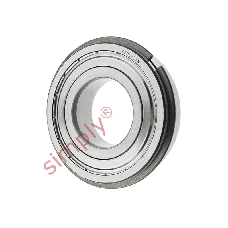 Major Branded 62062ZNR Metal Shielded Snap Ring Deep Groove Ball Bearing 30x62x16mm 