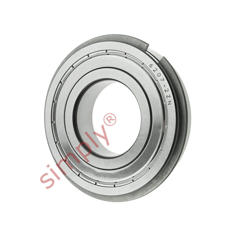 Major Branded 62072ZNR/C3 Metal Shielded Snap Ring Deep Groove Ball Bearing 35x72x17mm 