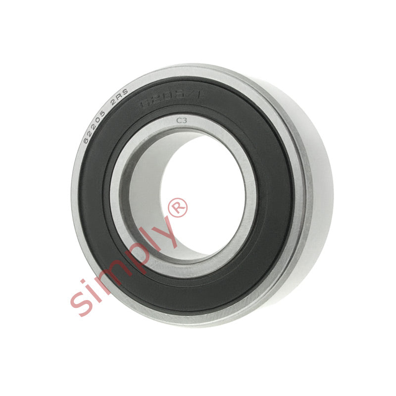 Major Branded 622052RSRC3 Rubber Sealed Deep Groove Ball Bearing 25x52x18mm