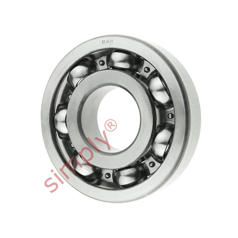 Major Branded 6411 Open Deep Groove Ball Bearing 55x140x33mm