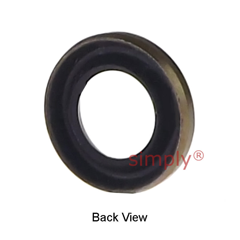 6x10x2mm Metal Cased Nitrile Rubber Single Lip Rotary Shaft Oil Seal Springless Design VB Style