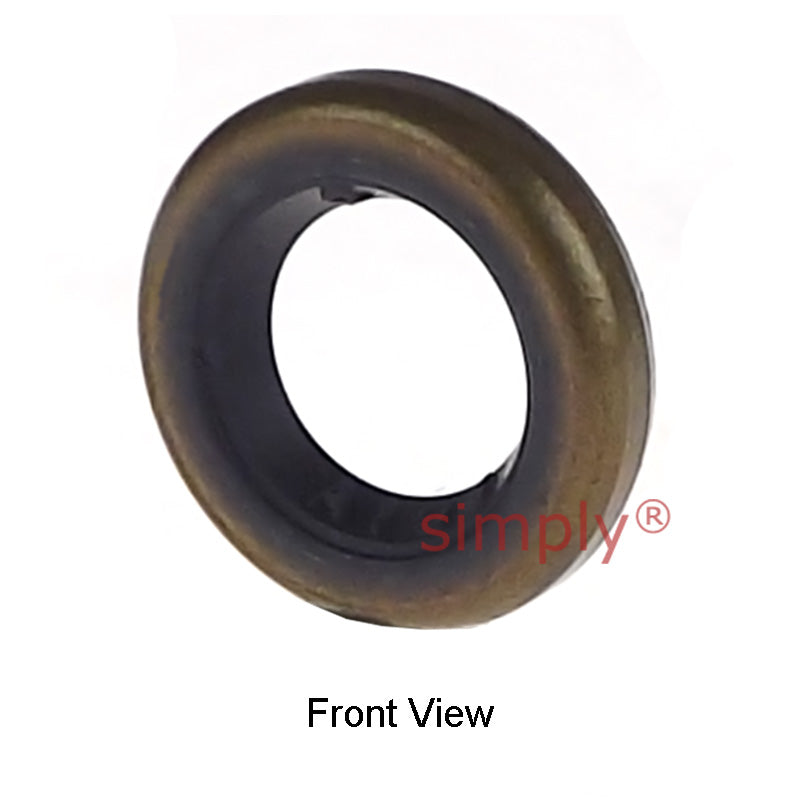 6x10x2mm Metal Cased Nitrile Rubber Single Lip Rotary Shaft Oil Seal Springless Design VB Style