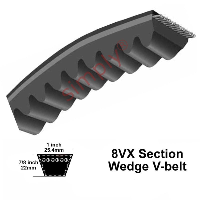 8VX1180 Pix Narrow Profile Cogged V-Belt
