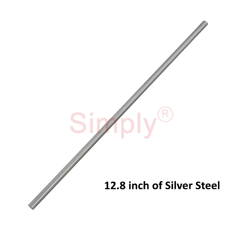 1/16 inch Diameter Silver Steel Round Bar - 12.8 inch