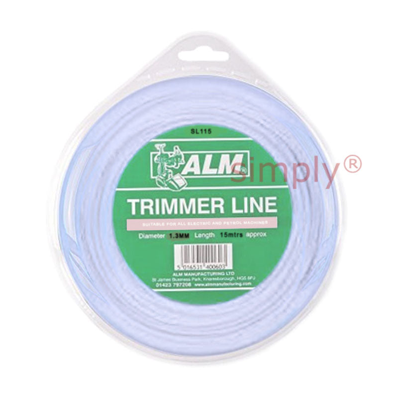 Universal Parts SL115 Round Strimmer Cord/Line 1.3mm - 15m