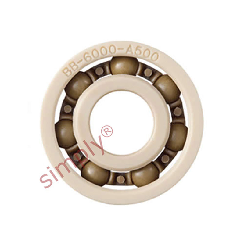 xiros xirodur BB6004A50070PAI Open Type Polymer Ball Bearing with PEEK Cage and PAI Balls 20x42x12mm - Allow 2-3 Days