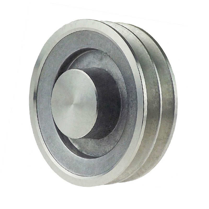 SPZ Section Un-Bored Aluminium Pulley with 2 Grooves 90mm Pitch Diameter (Hub Does Not Protrude Pulley Wall)
