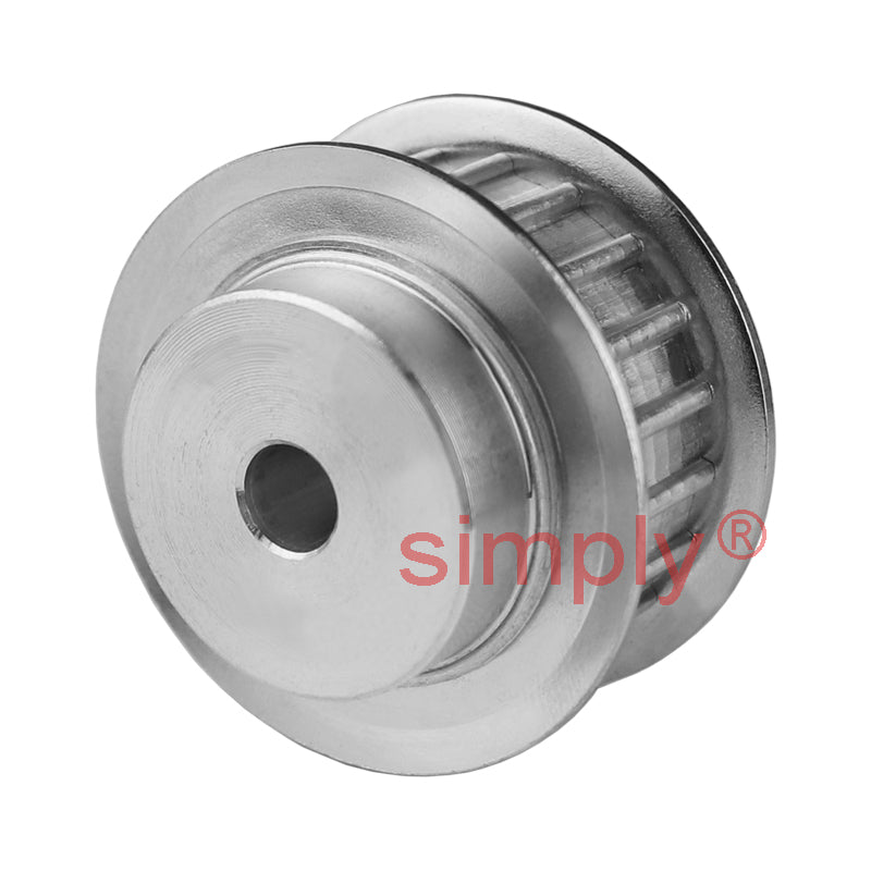 Aluminium Pilot Bore T10 Timing Pulley with Flanges 10mm Pitch 36 Tooth for 50mm Wide Belts